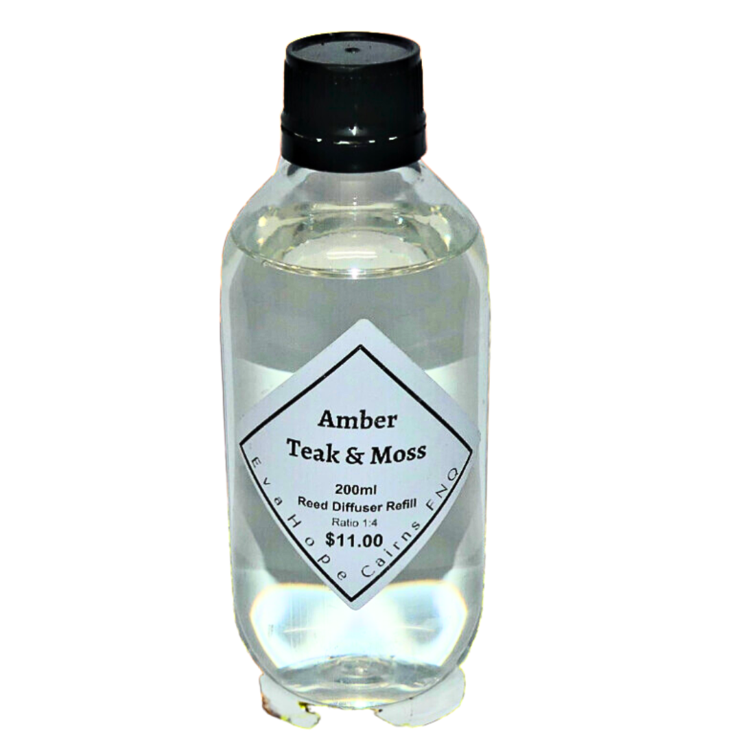 Amber Teak & Moss - Reed Diffuser Refill