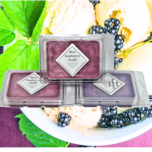 BLACK RASPBERRY & VANILLA - Soy Wax Melts.