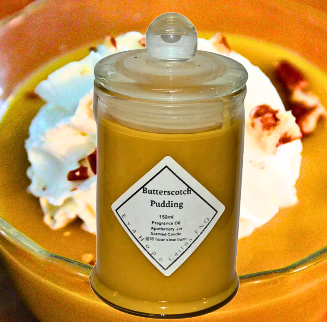 BUTTERSCOTCH PUDDING - Soy Wax Candle. 150ml