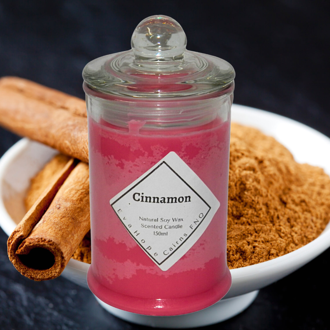 CINNAMON - Scented Soy Wax Candle.150ml. "CLEARANCE SALE"   $8.00