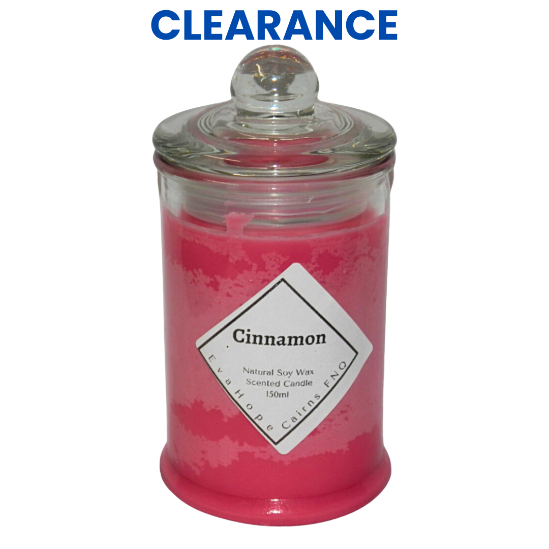 CINNAMON - Scented Soy Wax Candle.150ml. "CLEARANCE SALE"   $8.00