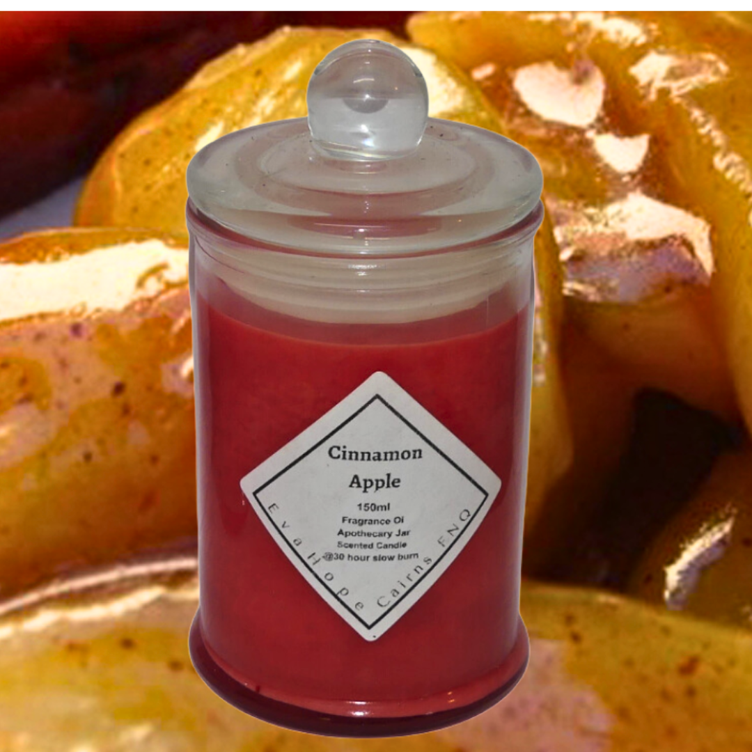 CINNAMON APPLE - Scented Soy Wax Candle 150ml