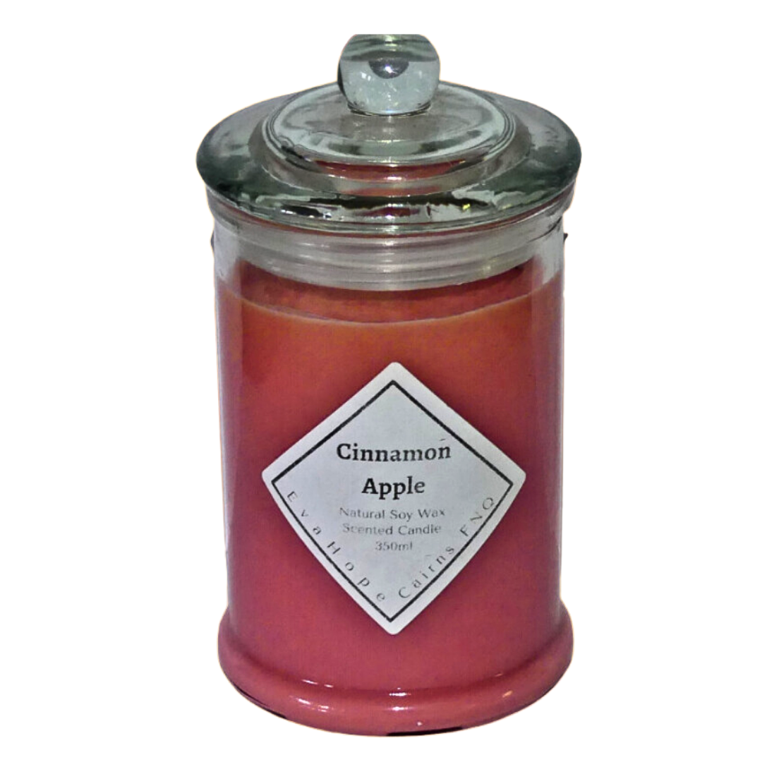 CINNAMON APPLE - Scented Soy Wax Candle 350ml