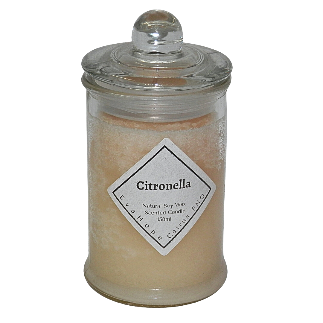 CITRONELLA -  Scented Soy Wax Candle  "CLEARANCE SALE"   $8.00