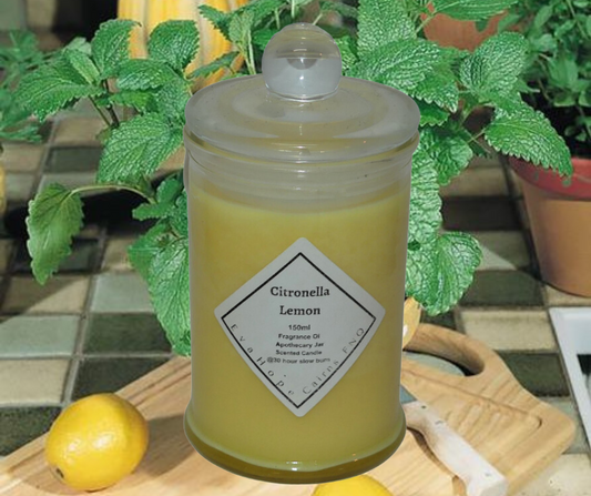 Citronella Lemon 120gm Fully Scented, Natural Soy Wax. @30 Hr slow burn