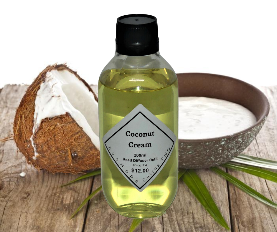 Coconut Cream 200ml Reed Diffuser Refill