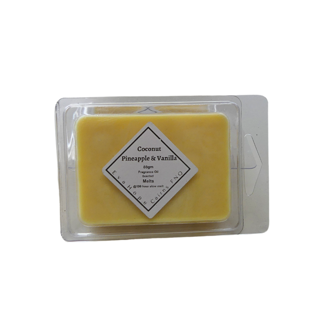 Coconut Pineapple & Vanilla 100ml Natural Soy Wax. @ 100 Hr Wax Melt