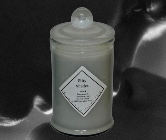 Fifty Shades 150ml Fully Scented, Natural Soy Wax. @ 30 Hr slow burn