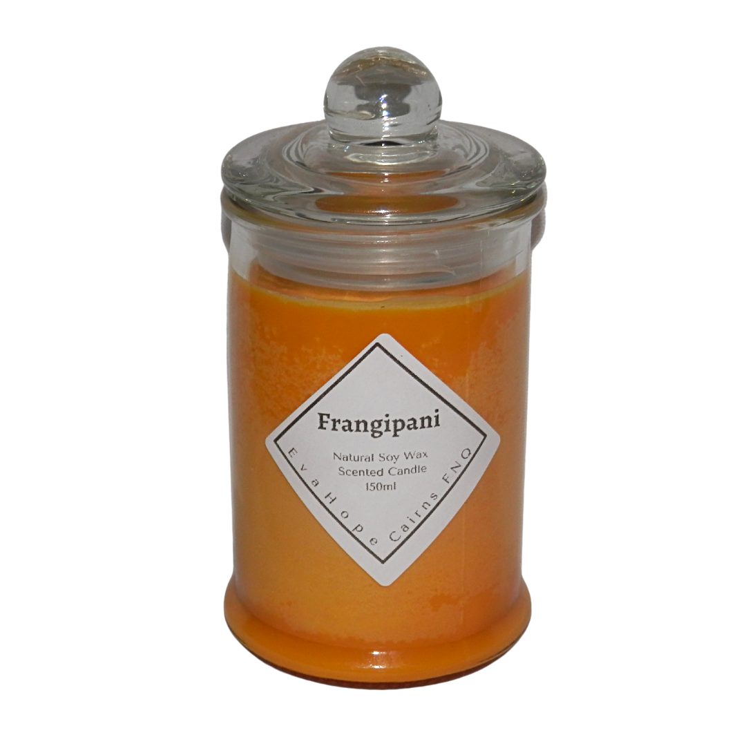 Frangipani 150ml Apothecary Jar Candle. @ 30 Hr slow burn