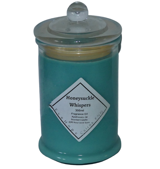 Honeysuckle Whispers  350ml Fully Scented, Natural Soy Wax 65hr Slow Burn