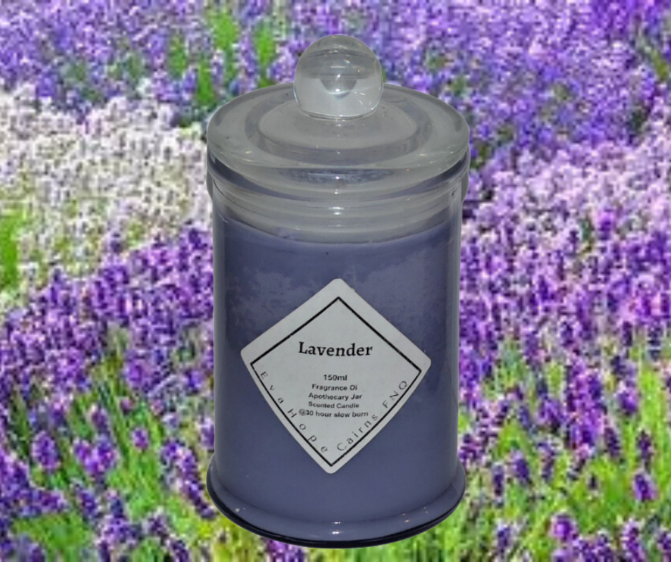 Lavender 150ml Fully Scented, Natural Soy Wax. @ 30 hr slow burn