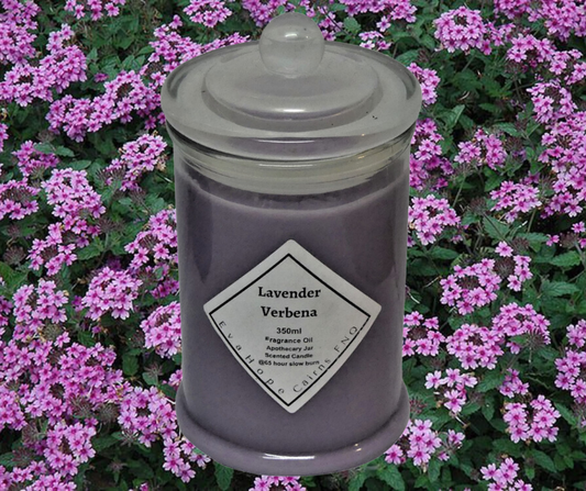 Lavender Verbena 350ml Fully Scented Natural Soy Wax @ 65hr slow burn