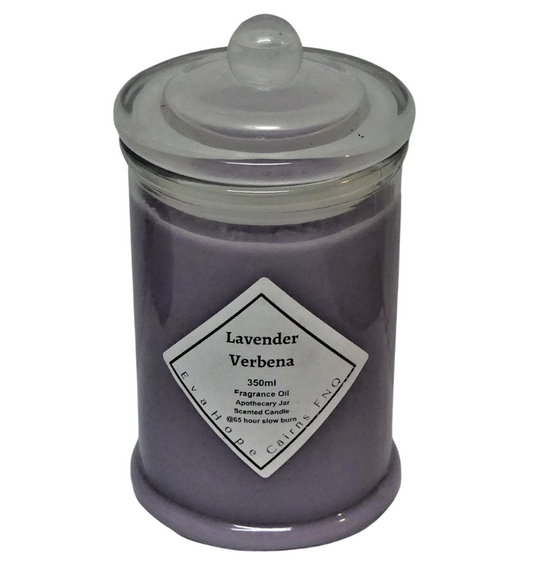 Lavender Verbena 350ml Fully Scented Natural Soy Wax @ 65hr slow burn