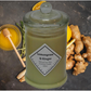 Lemongrass & Ginger 350ml Fully Scented, Natural Soy Wax @ 65 hr slow burn