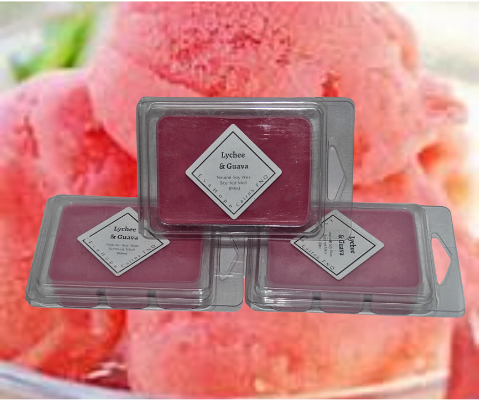 Lychee & Guava Sorbet -  80gm Natural Soy Wax Melts