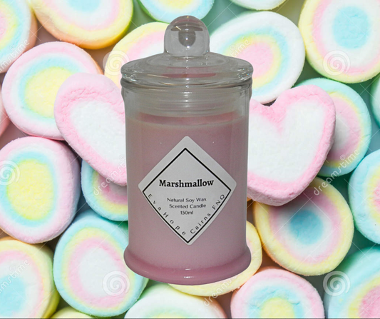 Marshmallow 150ml Apothecary Jar Candle. @ 30 hr slow burn