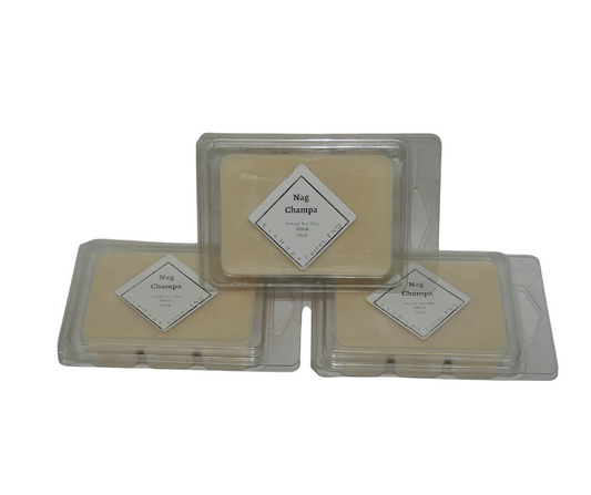 Nag Champa 80gm Fully Scented, Natural Soy Wax. Melts @ 100 hr slow melt