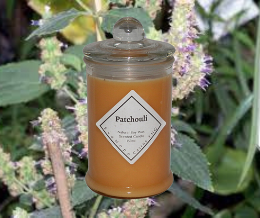 Patchouli 150ml Apothecary Jar Candle. @ 30 hr slow burn