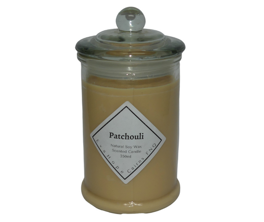 Patchouli 350ml Apothecary Jar Candle. @ 65 hr slow burn