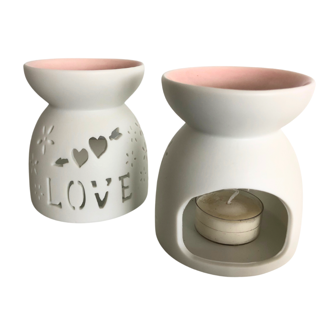 Pink Wax Melter, Oil Burner Medium