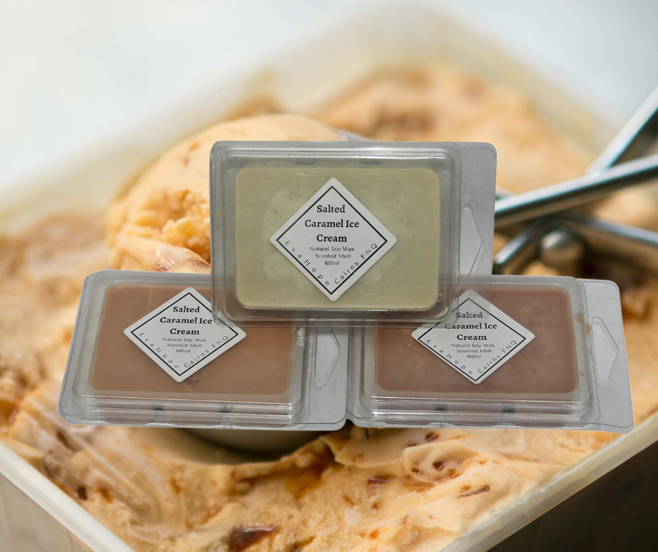 Salted Caramel Ice Cream -  80gm Natural Soy Wax Melts