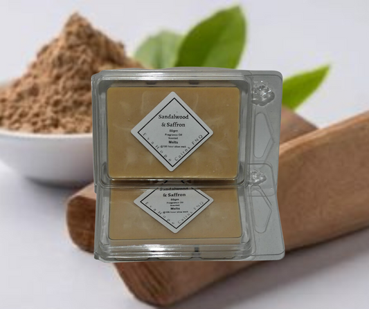 Sandalwood & Saffron -  80gm Natural Soy Wax Melts