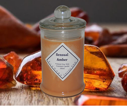 Sensual Amber 150ml Apothecary Jar.