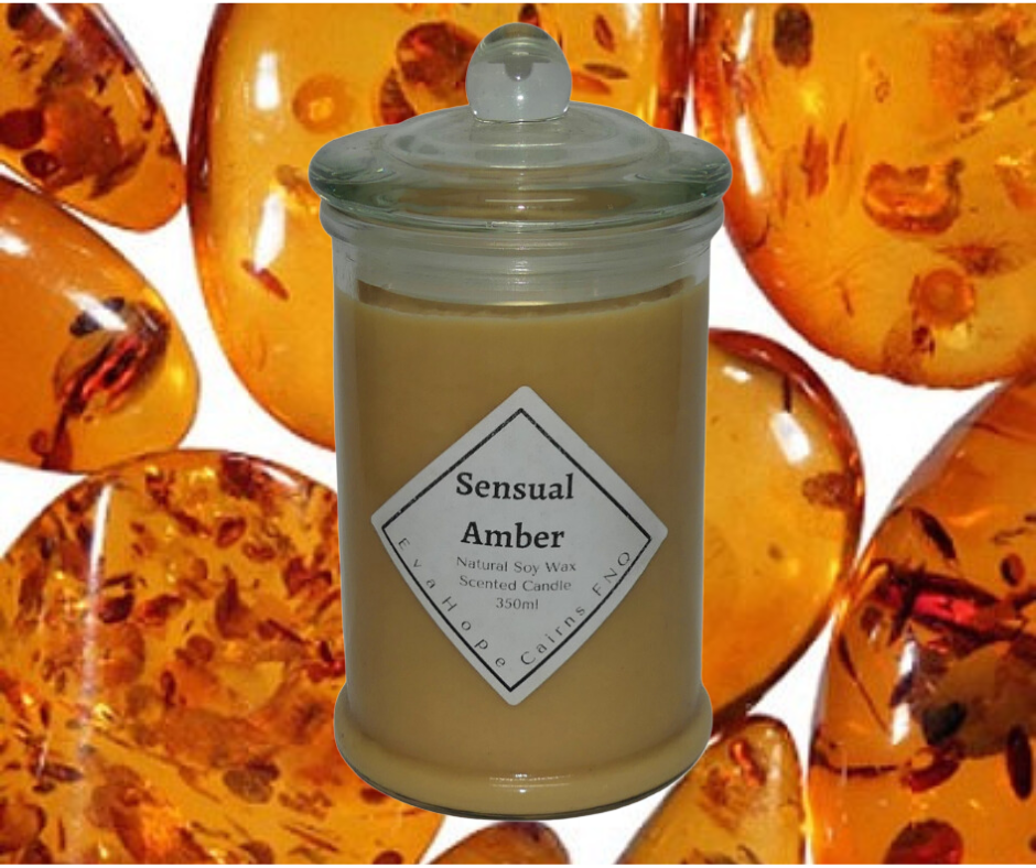 Sensual Amber 350ml Apothecary Jar.