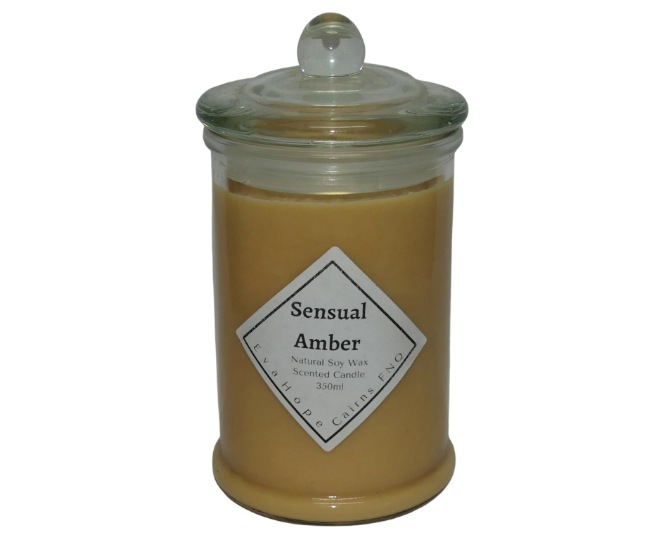 Sensual Amber 350ml Apothecary Jar.