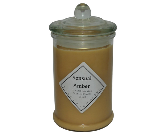 Sensual Amber 350ml Apothecary Jar.