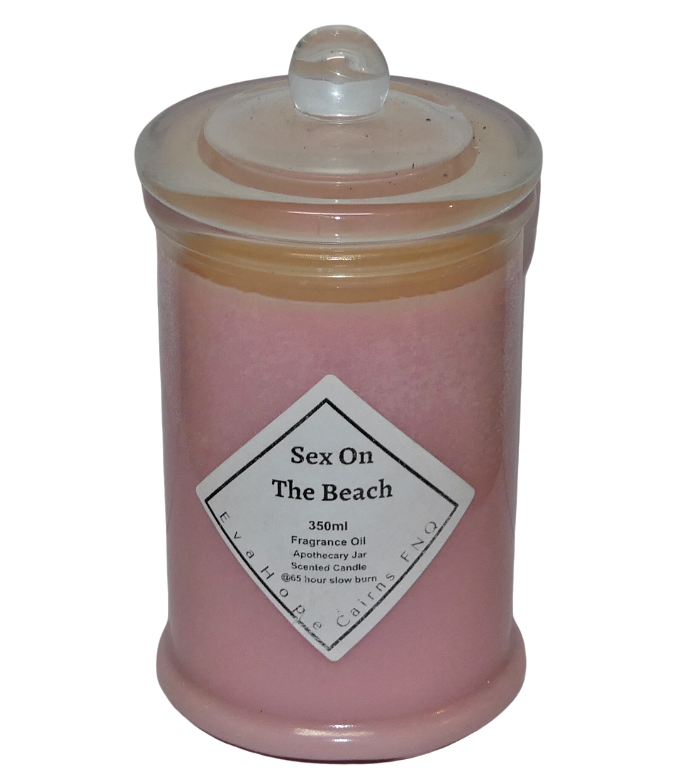 Sex On The Beach 350ml Fully Scented, Natural Soy Wax. @ 65 hr slow burn