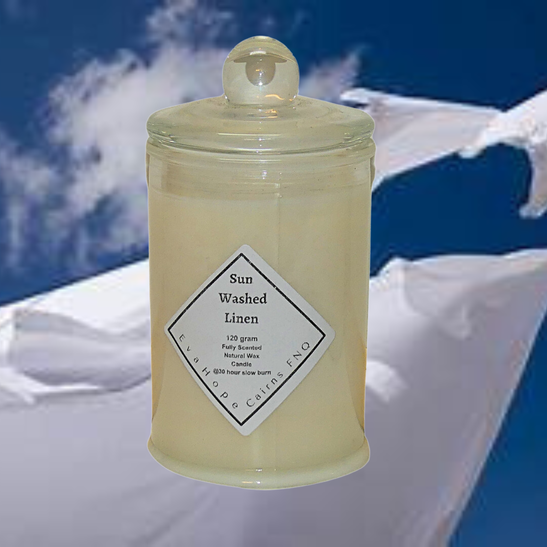 Sun Washed Linen Scented Soy Wax. 150ml