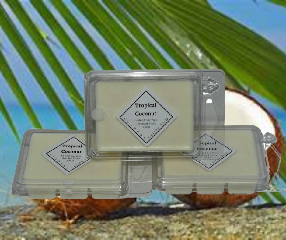 Tropical Coconut -  80gm Natural Soy Wax Melts