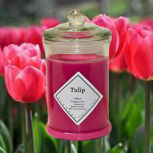 Tulip Scented Soy Wax Candle. 350ml