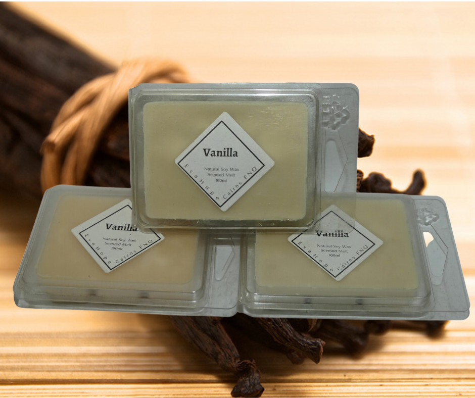 Vanilla -  80gm Natural Soy Wax Melts.