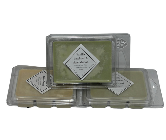 Vanilla Patchouli & Sandalwood -  80gm Natural Soy Wax Melts