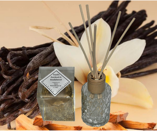 Vanilla Patchouli & Sandalwood 150ml Reed Diffuser