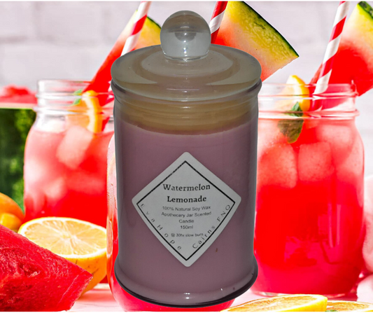 Watermelon Lemonade 150ml Fully Scented, Natural Soy Wax. @ 30 hr slow burn