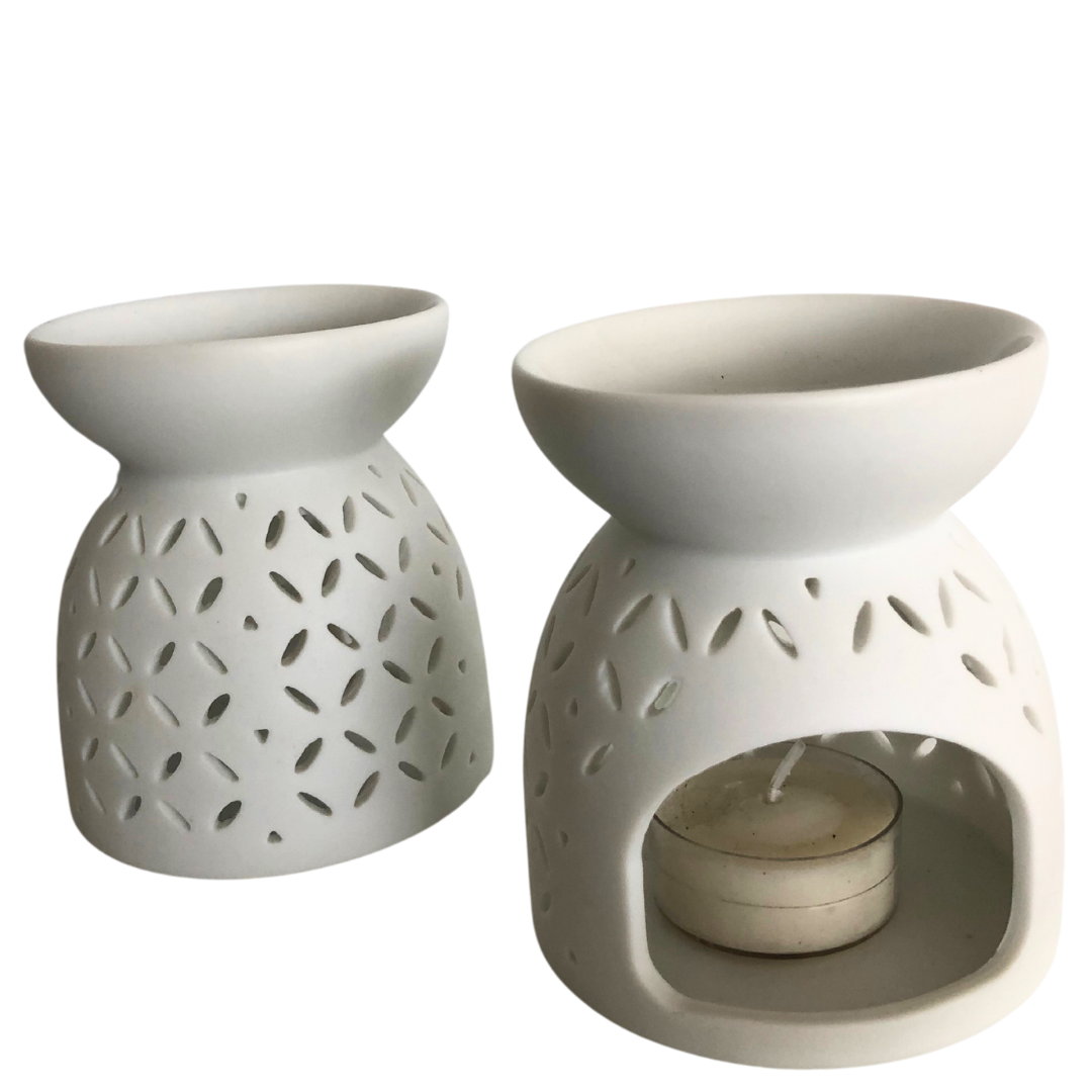 White Wax Melter, Oil Burner Medium