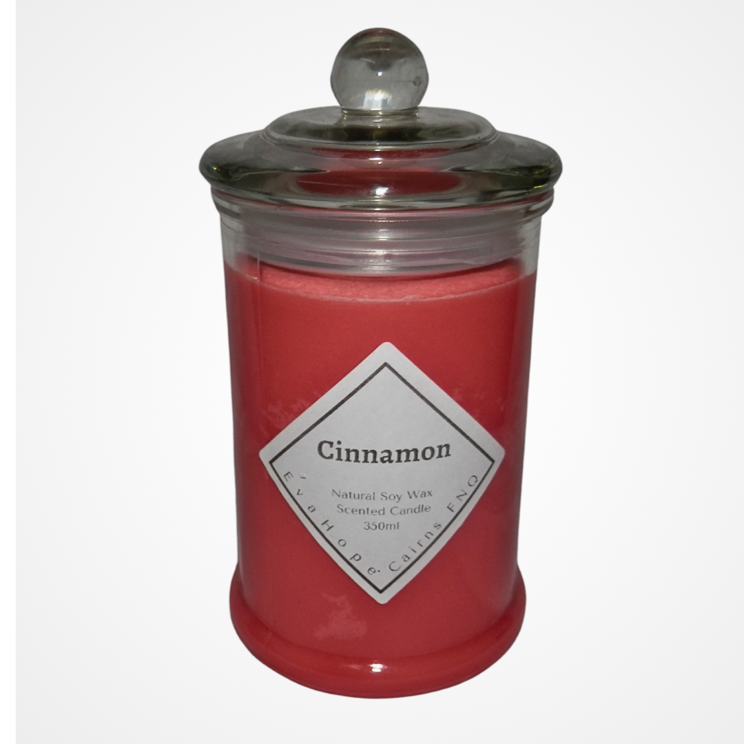 CINNAMON - Scented Soy Wax Candle 350ml. "CLEARANCE SALE"   $16.00